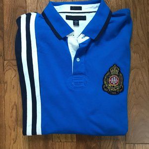 Tommy Hilfiger - Blue Long Sleeve Rugby  Shirt